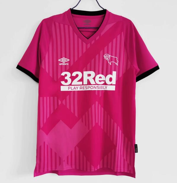 Derby County FC Pink Soccer Jersey Shirt 2020/21